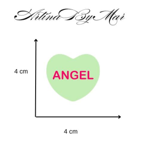 3- Green heart ( Angel )