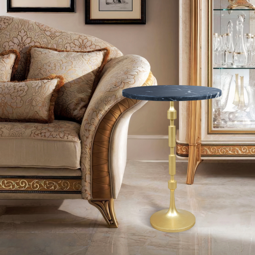 طاولة خدمة اللاما باللون الذهبي