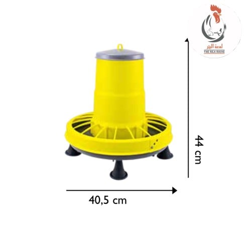 مغذي كومباكت سعة 12 لتر من البلاستيك مع الارجل