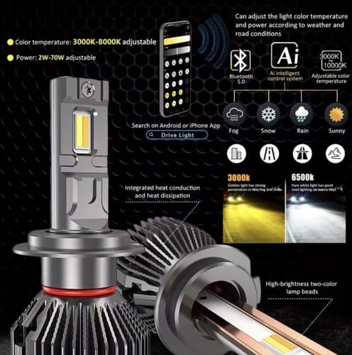 انوار لد 3 الوان من شركة Elite