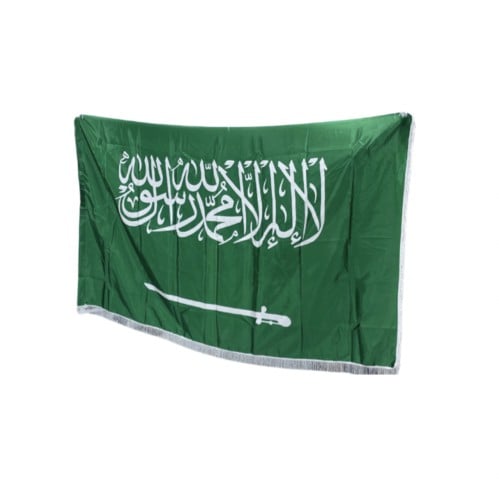 علم المملكه العربيه السعوديه حواف ابيض مقاس 250x15...