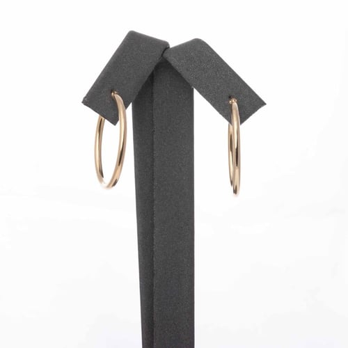 حلق ذهب إيطالي دائري كبير