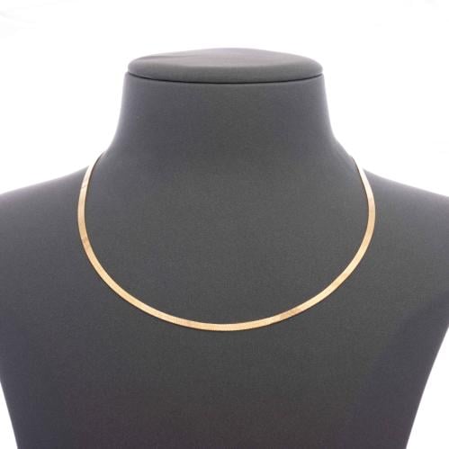 عقد فلات ذهب عيار 21 الوزن (7.2) جرام تقريباً