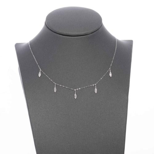 شوكر ذهب ابيض