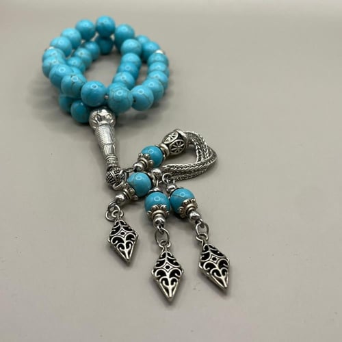 فيروزه | سبحة عقيق برازيلي