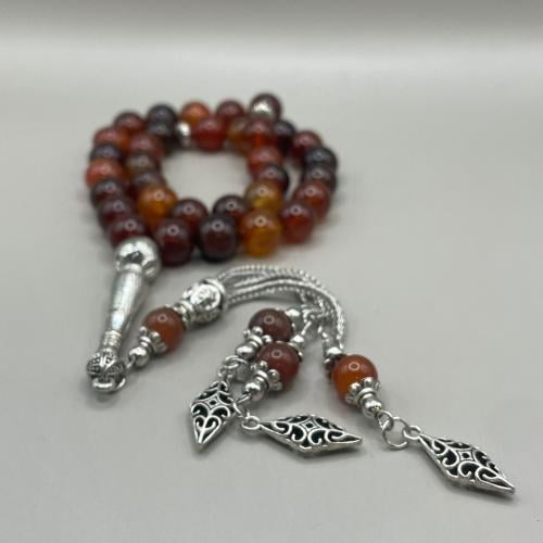 أغَر | سبحة عقيق برازيلي