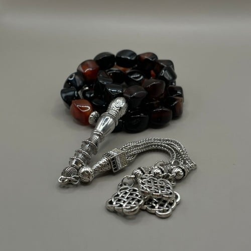 حالك | سبحة عقيق برازيلي