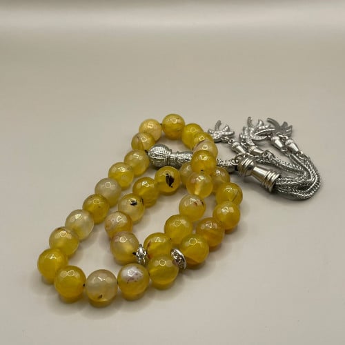 صفراء | سبحة عقيق برازيلي