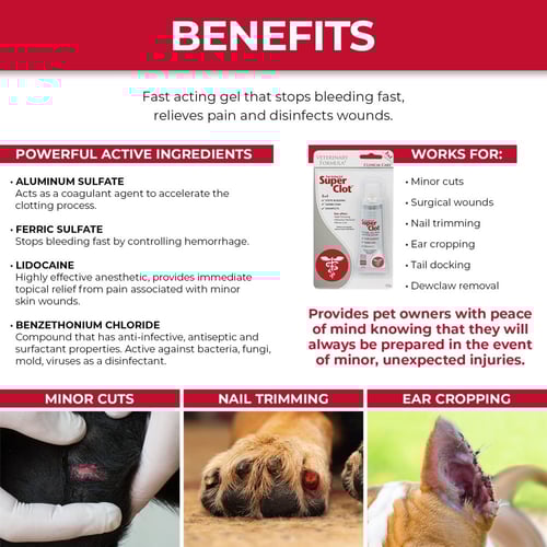 جل جروح سريع المفعول للقطط والكلاب 29.5 مل