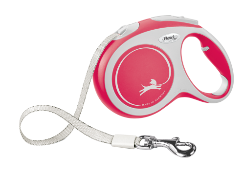 فلكسي مقود الكلاب نيوكمفورت مقاس كبير لون احمر (طو...