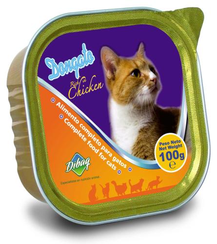 دونجاتو - غذاء رطب للقطط ، مكون من الدجاج