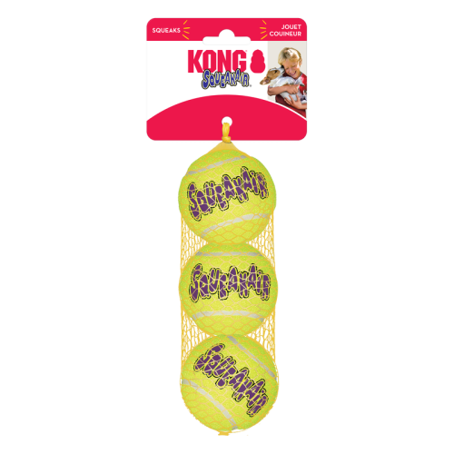 كونج - سكويك اير كرات التنس للعض و اللعب للكلاب (م...