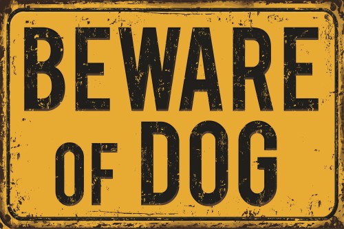 باشا - لوحة معدنية تخذير من الكلاب الشرسة مقاس 20*...