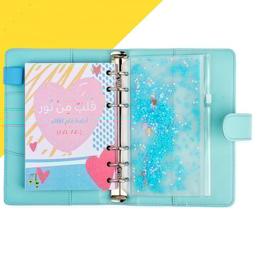 جيب مملوء باشكال مختلفة من القليتر السماوي A6