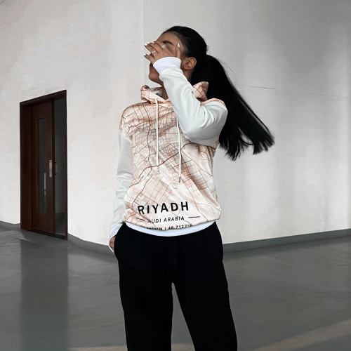 Riyadh map hoodie