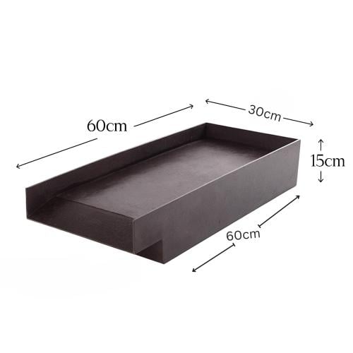 مصب شلال جداري أسود حراري | ستانلس ستيل بارز بطول...