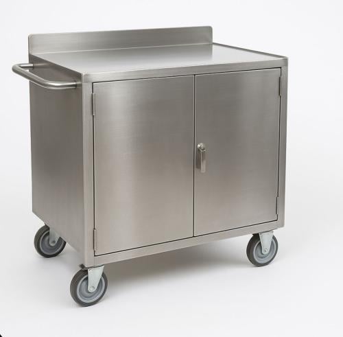 عربة خدمة ستانلس ستيل 304 بسماكة 1.5 ملم – مقاس 14...