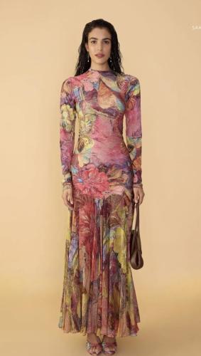 فستان مشجر sk