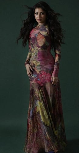 فستان مشجر sk