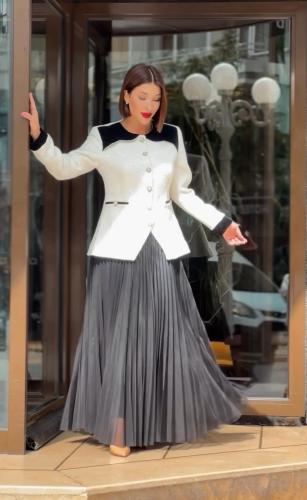 طقم تيور جاكيت تويد 5225