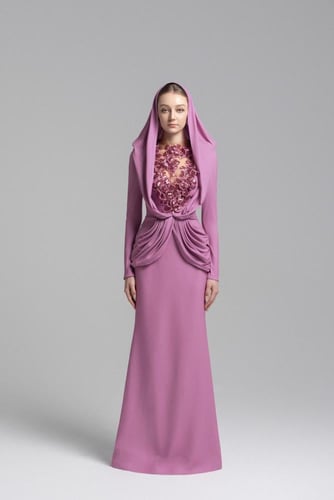 فستان فيتنامي ليلكي