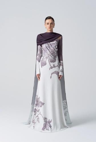 فستان بطباعه برنت la