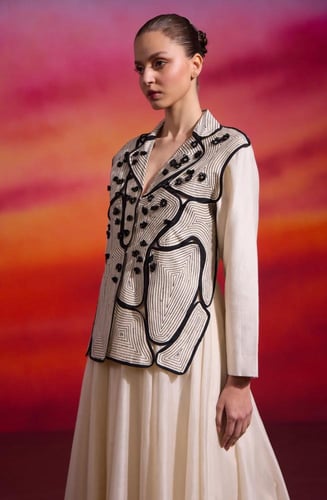 فستان off white