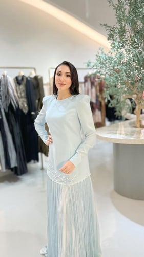 فستان هدب سماوي 32