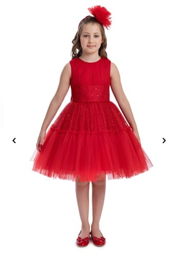 فستان ترتر مع تل