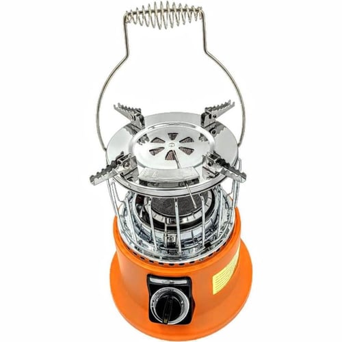 دفاية غاز وسط مع موقد لون برتقالي