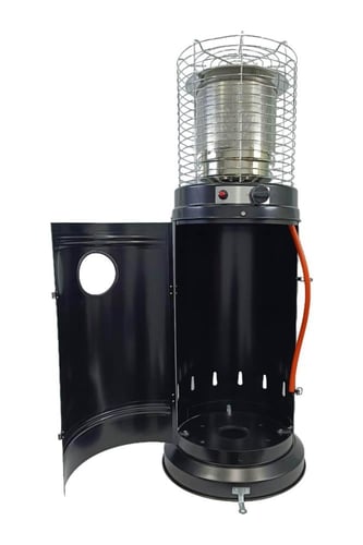 دفاية الراسية للمساحات الواسعة لون أسود (دفاية غاز...