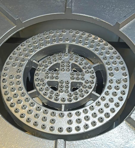 موقد ذبائح ابيض ثقيل رقم 10