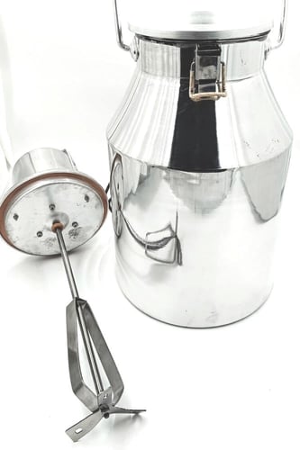 خضاضة حليب 18 لتر بقفل ماطور ايطالي