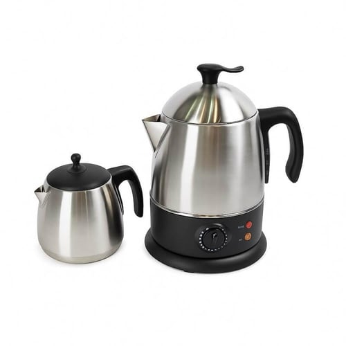 سماور شاي كهربائي استيل 1.8 لتر من هوم ماستر | غلا...