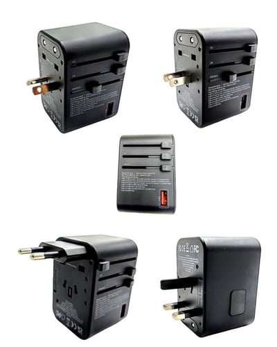 فيش السفر العالمي 65W GaN من FLINT مع شحن سريع لجم...