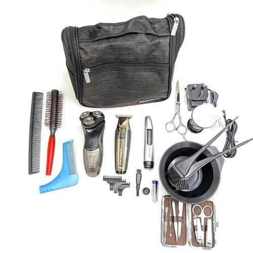 حقيبة حلاقة رجالية متكاملة من دينج لينج – ماكينة،...