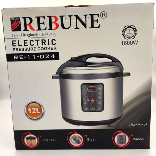 قدر ضغط كهربائي ريبون 12 لتر 1600 واط