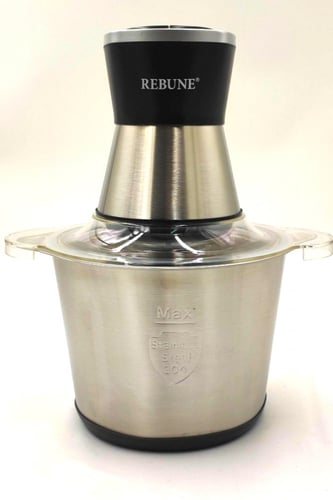 فرامة بصل و لحم سعة 3 لتر حوض استيل بقوة 500 واط