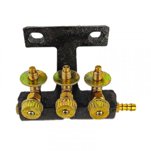 مفتاح موقد غاز مربع احمر 3 عيون