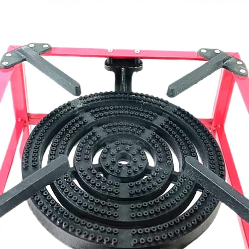 موقد غاز ذبايح مربع كبير 4 مفاتيح حوامل زهر