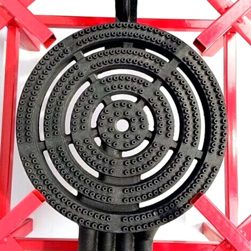 موقد غاز ذبايح مربع احمر 4 مفاتيح