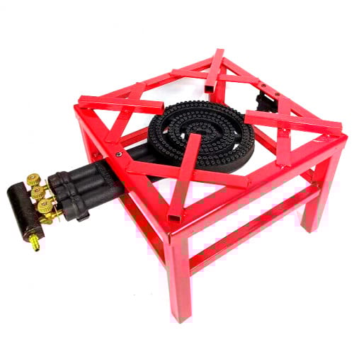 موقد غاز مربع احمر 3 مفتاح 3 عيون