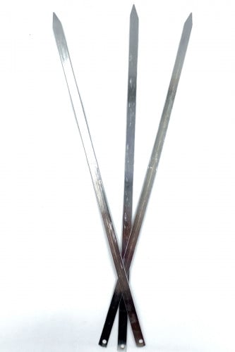 سيخ شوي عريض 1.5 سم استانلس استيل بالحبة