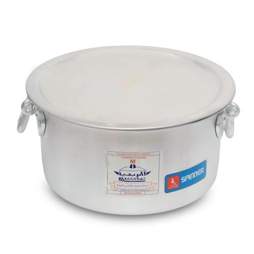 قدر المنيوم هندي غطاء مسطح رقم52