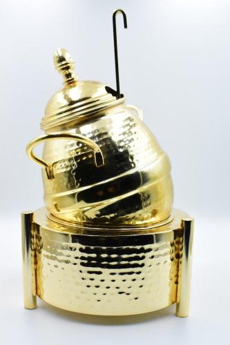 جرة فول استيل ذهبي 5 لتر