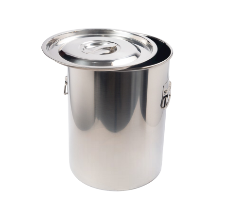 سطل تخزين استيل بقاعدة ارتفاع 55سم