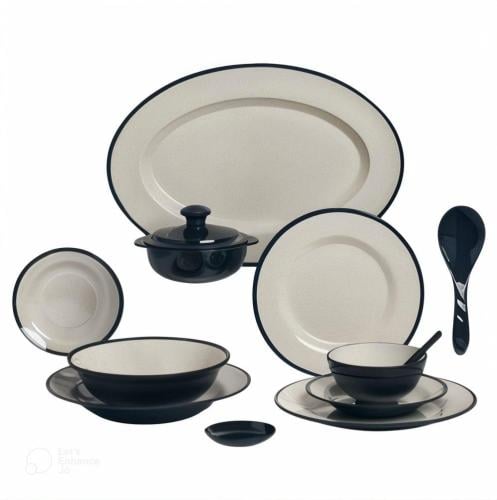 طقم سفرة ميلامين 40 قطعة فاخر