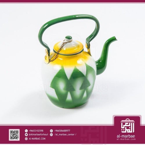 براد شاي غضار 4 لتر أزرق(18)