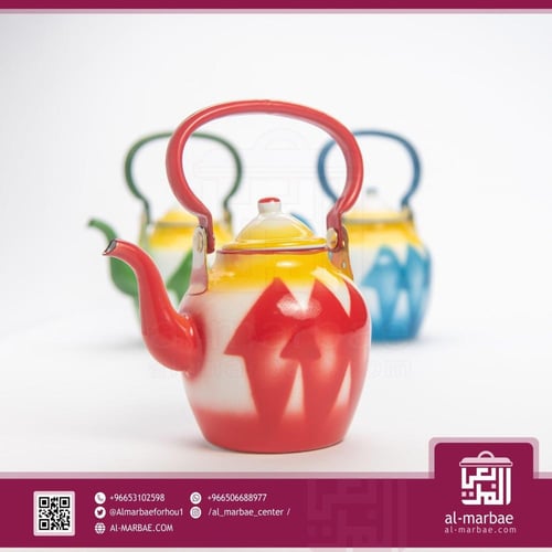 براد شاي غضار 4 لتر أزرق(18)