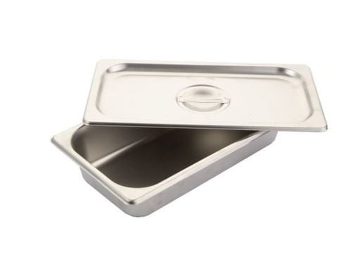 صواني حوض بغطاء استيل 1,3 ثقيل 18*33 سم